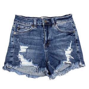 KanCan High Rise Denim Shorts Size Small